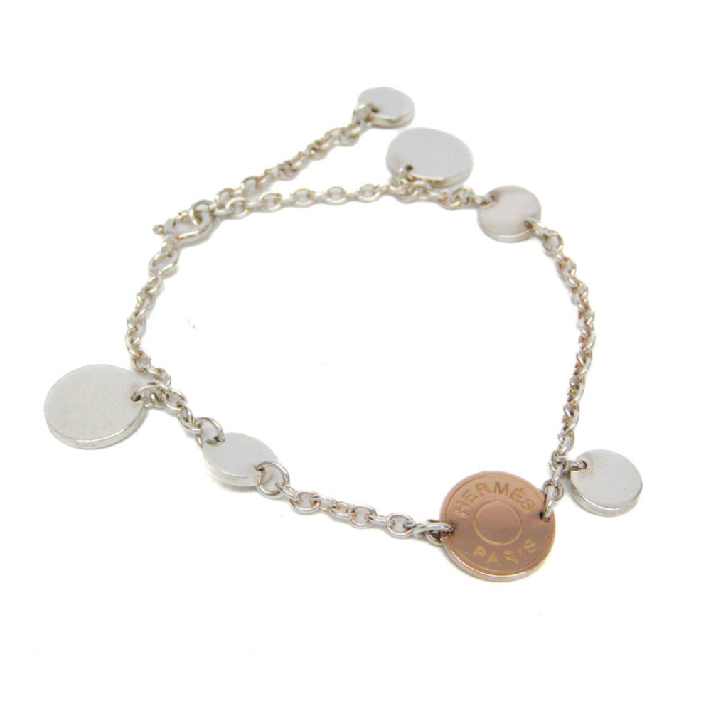 HERMES 18k Gold Charm Bracelet
